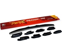 Щетка стеклоочистителя гибридная VETTLER 430 мм DRAGON+ (8 адаптеров) DRAGON430V