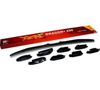 Щетка стеклоочистителя гибридная VETTLER 530 мм DRAGON+ (8 адаптеров) DRAGON530V