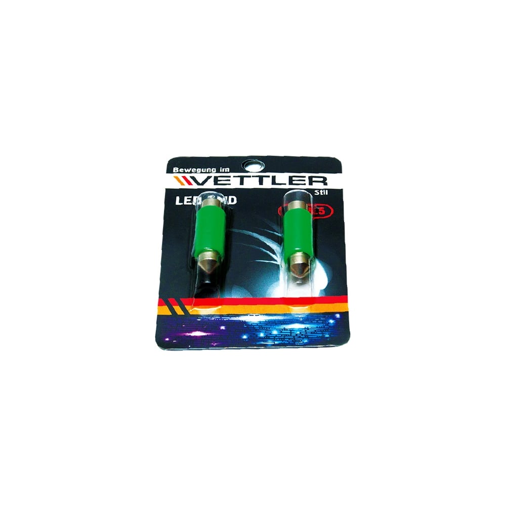 Светодиод SV 8.5-24V 1 SMD зеленый (пальчиковый) 39 мм (2шт)