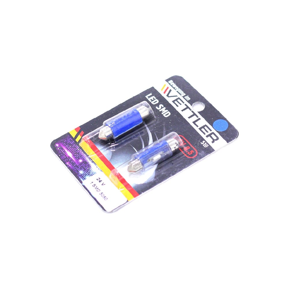 Светодиод SV 8.5-24V 1 SMD голубой (пальчиковый) 39 мм (2шт)