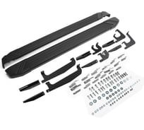 Пороги на автомобиль Black для Changan CS35 Plus I поколение рестайлинг 2022-н.в, рынок РФ, 180 см, 2 шт., алюминий, Rival F180ALB.8905.1