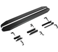 Пороги на автомобиль Premium-Black для Changan UNI-K 2024-н.в., рынок РФ, 193 см, 2 шт., алюминий, Rival A193ALB.8904.1