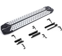 Пороги на автомобиль Bmw-Style круг для Changan UNI-K 2024-н.в., рынок РФ, 193 см, 2 шт., алюминий, Rival D193AL.8904.1