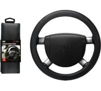 Оплётка на руль PSV NAIS черный, отстрочка синяя, М 131737