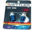 Лампа светодиодная VETTLER 12 V T10-5 SMD голубая повторит, габарит б/цок, 2шт T101250505Blue 1