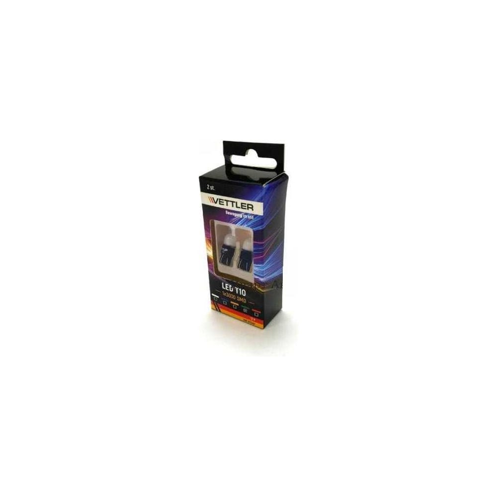 Лампа светодиод T10 12V 1 SMD 3030 зелен повтор габарит б/цок LED driver к-т 2шт (VETTLER)