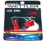 Лампа светодиодная VETTLER 12 V T10-1 SMD красная повторит, габарит б/цок, 2шт T101250501red 1