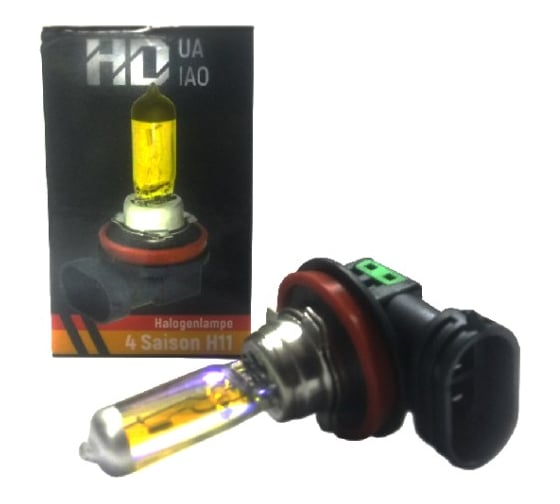 Галогеновая лампа VETTLER H11 12 V 55 W всепогодная 4 сезона иномарки HuaDiao комплект 10 шт. H1112V4
