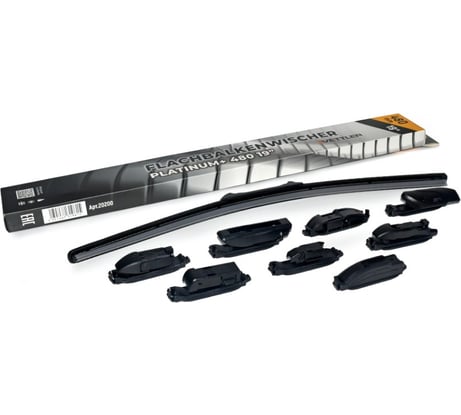 Щетка стеклоочистителя бескаркасная VETTLER 480 мм PLATINUM+ (8 адаптеров) PLATINUM480