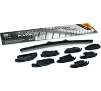 Щетка стеклоочистителя бескаркасная VETTLER 350 мм PLATINUM+ (8 адаптеров) PLATINUM350