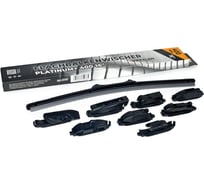 Щетка стеклоочистителя бескаркасная VETTLER 400 мм PLATINUM+ (8 адаптеров) PLATINUM400