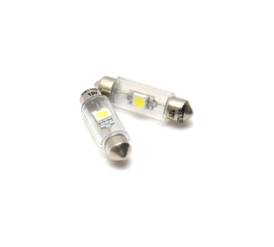 Лампа светодиодная VETTLER 12 V SV 8.5-1 SMD белая салонная (пальчиковая) 39 мм (к-т 2шт) () SV81250501White