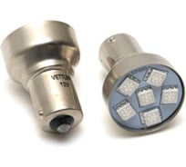 Лампа светодиодная VETTLER 12 V S25-6 SMD желтая, стоп-сигнал, повторитель 1 контакт, комплект 2 шт. S251250506Yellow