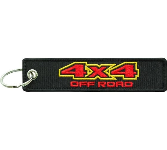 Брелок МАШИНОКОМ 4x4, ткань, вышивка BMV 062