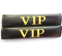 Накладка на ремень безопасности МАШИНОКОМ ВИП, ткань, вышивка, 2 шт. NRB044