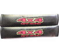 Накладка на ремень безопасности МАШИНОКОМ 4X4, ткань, вышивка, 2 шт. NRB047