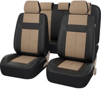 Чехлы PSV Absolute Next Черный Бежевый экокожа + велюр 128518