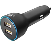 Автомобильное зарядное устройство BoraSCO 2USB, 2,4A, черное 50177