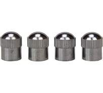 Набор хромированных металлических колпачков для ниппеля колеса MasterProf 4 шт. АС.010014