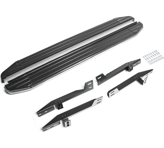 Пороги на автомобиль Rival Premium для Honda CR-V III 2007-2012 г.в., 173 см, 2 шт., алюминий A173ALP.2101.1 1