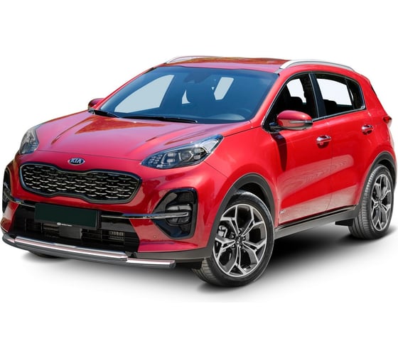 Защита переднего бампера Rival d57+d42 для Kia Sportage IV вкл. GT-Line 2016-2018 201 R.2809.001 1