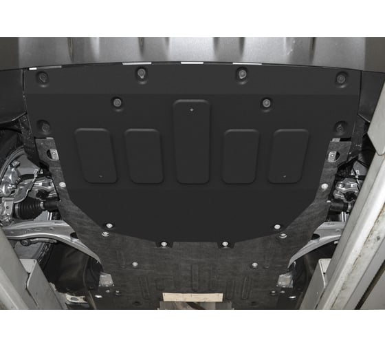 Защита картера и КПП Rival черная для Land Rover Discovery Sport I рестайлинг V - 2.0 3.3132.1