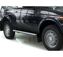 Защита порогов Rival d57 для ВАЗ 2121 4x4 3-дв. 1977-2019 2019-н.в., нерж. сталь, 2 шт., R.6002.003
