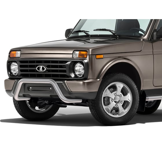 Защита переднего бампера Rival d57 скоба для ВАЗ 2121 4x4 3-дв. Urban 2014-2019 2019- R.6004.001 1