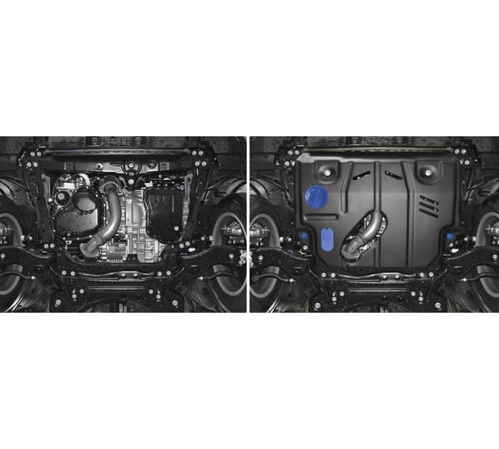 Защита картера и КПП Rival для Lexus NX 200t V - 2.0 238 л.с. 2014-2017/Lexus NX 300 111.3207.1