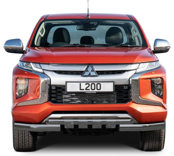 Защита переднего бампера Rival d76+d57 с профильной защитой картера для Mitsubishi L200 V рестайлинг 2018-н.в., R.4016.003