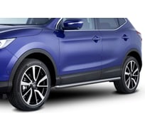 Защита порогов Rival d57 для Nissan Qashqai II 2014-2019 2019-н.в., нерж. сталь, 2 шт., R.4118.003