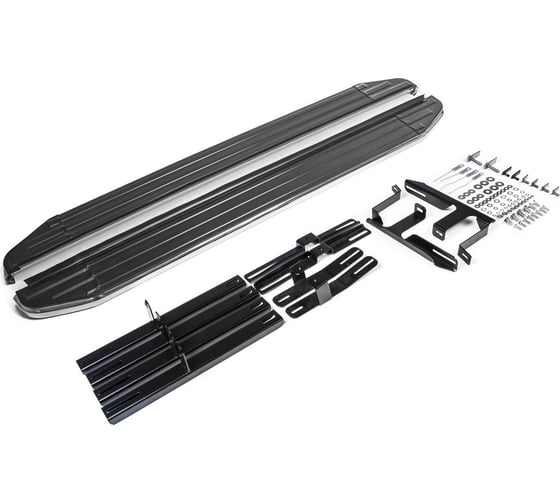 Пороги на автомобиль Rival Premium для Lifan X60 2012-2016 г.в., 160 см, 2 шт., алюминий A160ALP.3302.2 1