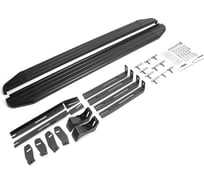Пороги на автомобиль Rival Premium-Black для SsangYong Actyon Sports II 2012-2016 г.в., 193 см, 2 шт., алюминий A193ALB.5304.1
