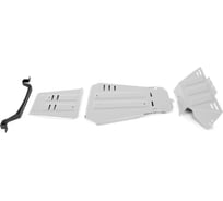 Защита картера, КПП и РК Rival для ВАЗ 2121 1977-2019 2019-н.в./2131 1993-н.в., алюминий 3 мм, с крепежом, K333.6040.1