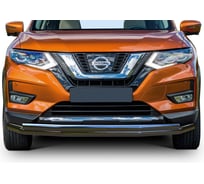 Защита переднего бампера Rival d57+d42 для Nissan X-Trail T32 рестайлинг 2018-н.в., R.4125.001