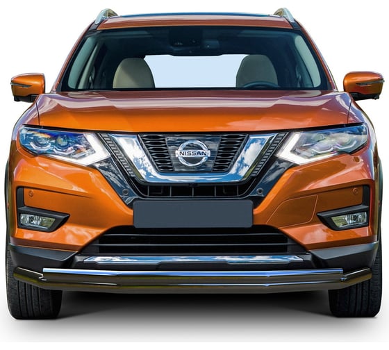 Защита переднего бампера Rival d57+d42 для Nissan X-Trail T32 рестайлинг 2018-н.в., R.4125.001