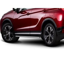Защита порогов Rival d42 для Mitsubishi Eclipse Cross 2017-н.в., нерж. сталь, 2 шт., R.4014.005