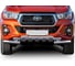 Защита переднего бампера Rival d76+d57 с профильной защитой картера для Toyota Hilux R.5722.002 1