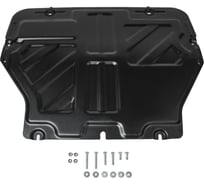 Защита картера и КПП Rival для Volkswagen Caravelle T5, T6/Multivan T5, T6/Transporter T5, T6, сталь 1.8 мм, с крепежом, 111.5806.2