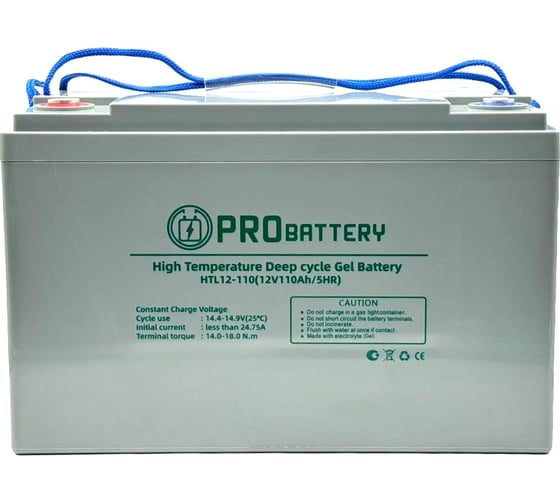 Тяговый гелевый аккумулятор PROBATTERY HTL12-110 1