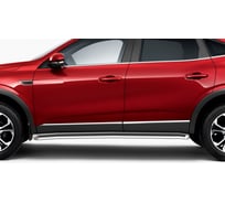 Защита порогов Rival d57 для Renault Arkana 2019-н.в., нерж. сталь, 2 шт., R.4705.004