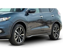 Защита порогов Rival d57 для Nissan X-Trail T32 2015-2018 2018-н.в., нерж. сталь, 2 шт., R.4122.005