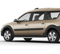Защита порогов Rival d42 для Lada Largus Cross 2014-2021, нерж. сталь, 2 шт., R.6005.005