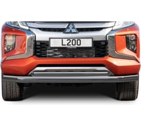 Защита переднего бампера Rival d76+d57 для Mitsubishi L200 V рестайлинг 2018-н.в., R.4016.001