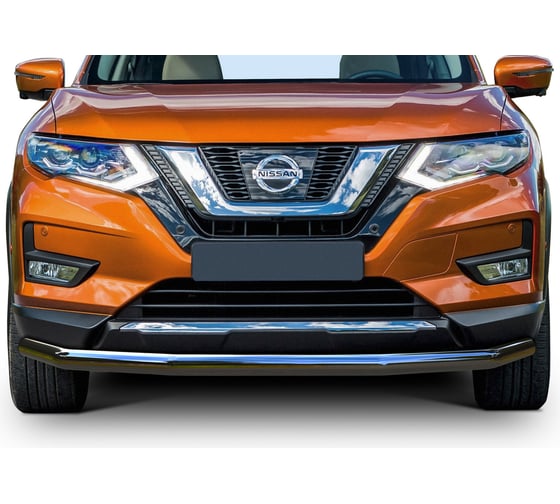 Защита переднего бампера Rival d57 для Nissan X-Trail T32 рестайлинг 2018-н.в., нерж. сталь R.4125.002 1