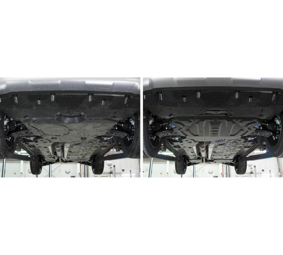 Защита картера, КПП, топливного бака и редуктора Rival для Toyota RAV4 XA50 (V - 2.0; 2.5) 2019-н.в., K111.9534.1