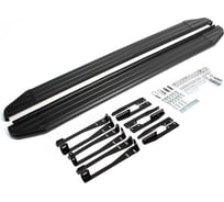 Пороги на автомобиль Rival Premium-Black для Subaru Forester IV 2012-2018 г.в., 173 см, 2 шт., алюминий A173ALB.5401.1