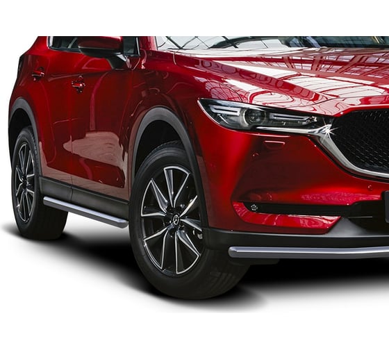 Защита порогов Rival d42 для Mazda CX-5 II 2017-н.в., нерж. сталь, 2 шт., R.3804.002 1