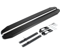 Пороги на автомобиль Rival Premium-Black для Nissan Juke I (полный привод) 2010-2019 г.в., 173 см, 2 шт., алюминий A173ALB.4103.1
