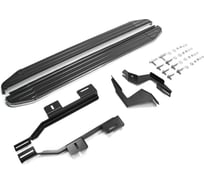 Пороги на автомобиль Rival Premium для Land Rover Freelander II 2006-2014 г.в., 173 см, 2 шт., алюминий A173ALP.3102.1